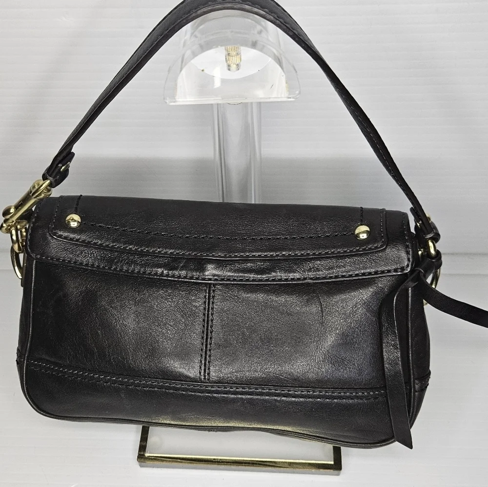 RARE Coach Hampton Vintage Y2K Turnlock Wristlet Clutch – Deep Chocolate Brown